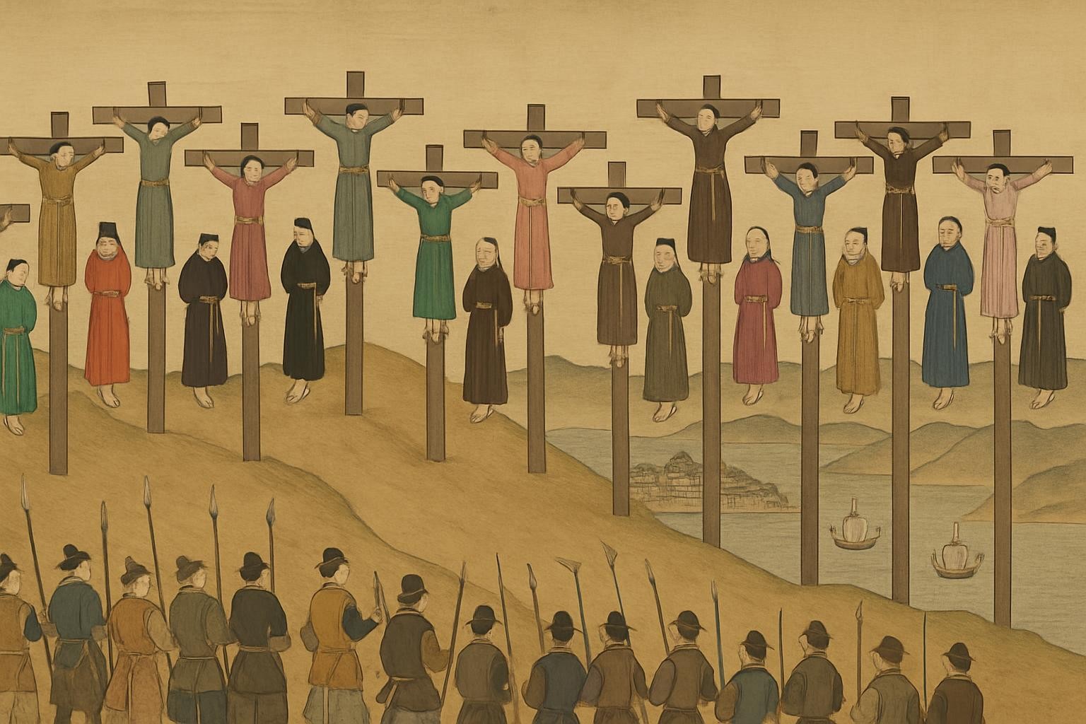 The Martyrdom of Saint Paul Miki and the Twenty-Six Martyrs of Japan at Nagasaki, c. 1635